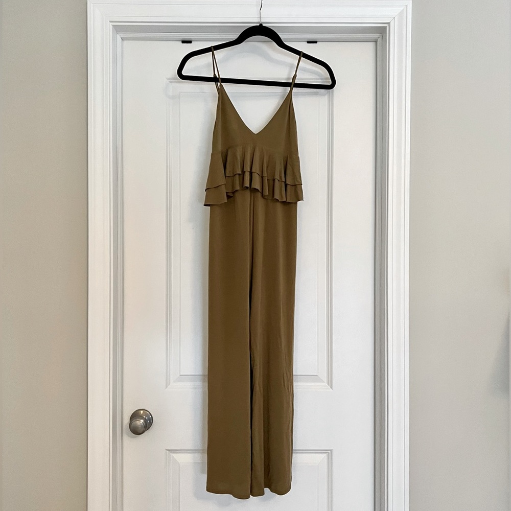 Urban Outfitters Silence and Noise olive green jumpsuit size XS.